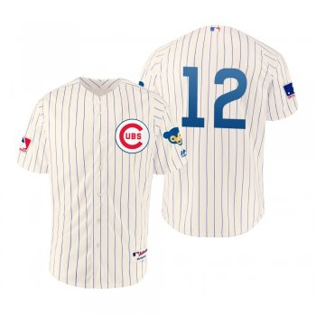 Cubs Kyle Schwarber Cream 1969 Turn Back the Clock Authentic Jersey