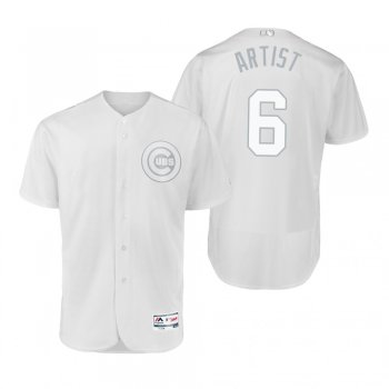 Cubs Nicholas Castellanos Artist White 2019 Players' Weekend Authentic Jersey