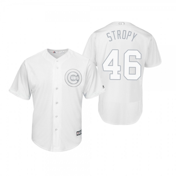 Chicago Cubs Pedro Strop Stropy White 2019 Players' Weekend Replica Jersey