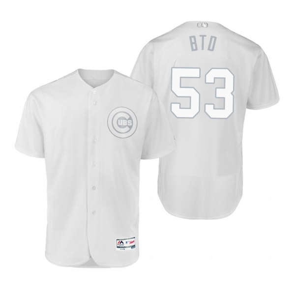 Cubs Taylor Davis BTD White 2019 Players' Weekend Authentic Jersey