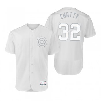 Chicago Cubs Tyler Chatwood Chatty White 2019 Players' Weekend Authentic Jersey