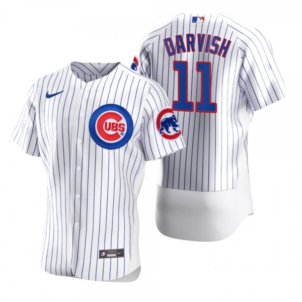 Chicago Cubs Yu Darvish Nike White 2020 Authentic Jersey