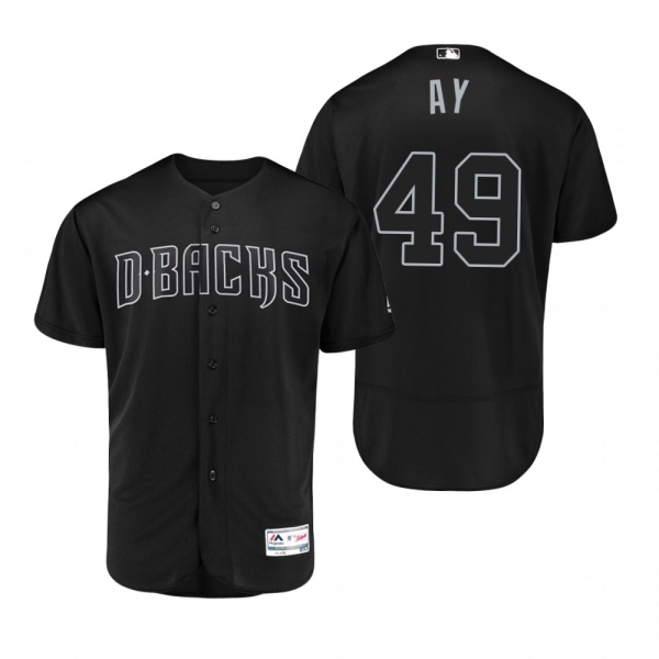 Diamondbacks Alex Young AY Black 2019 Players' Weekend Authentic Jersey