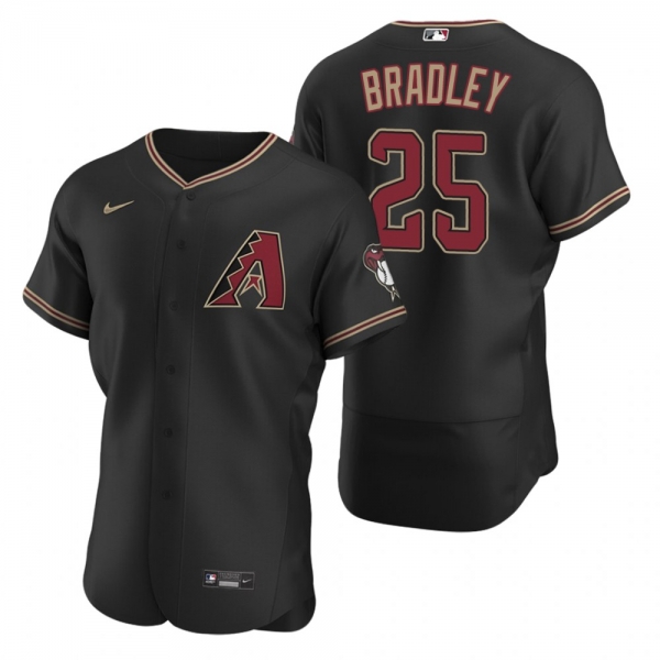 Men's Arizona Diamondbacks Archie Bradley Nike Black Authentic 2020 Alternate Jersey