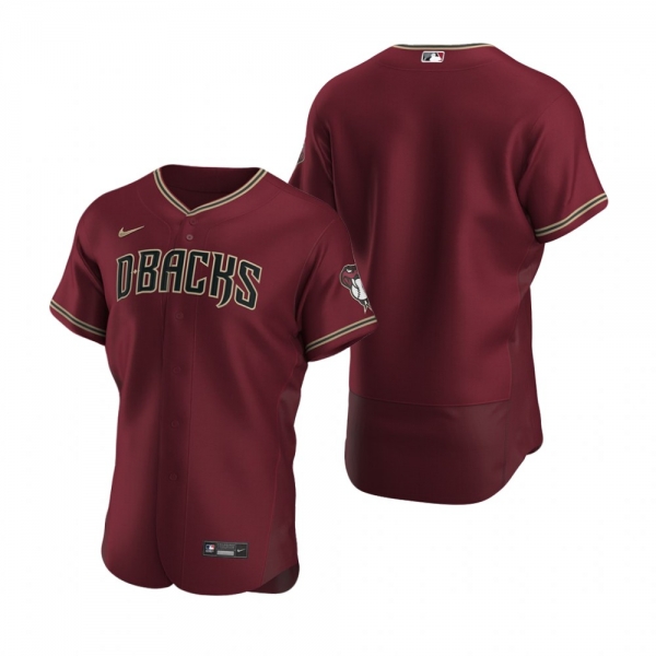 Arizona Diamondbacks Nike Crimson Authentic Alternate Jersey