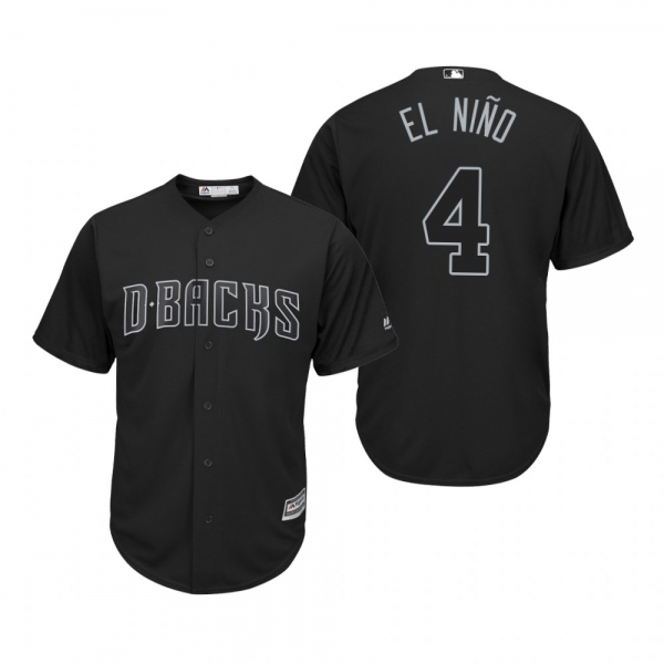 Arizona Diamondbacks Ketel Marte El Nino Black 2019 Players' Weekend Replica Jersey