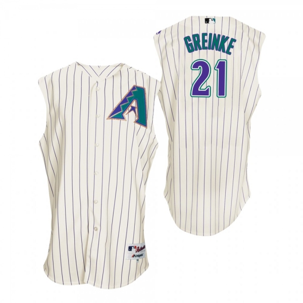 Diamondbacks Zack Greinke White Turn Back the Clock Authentic Jersey