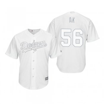 Los Angeles Dodgers Adam Kolarek AK White 2019 Players' Weekend Replica Jersey