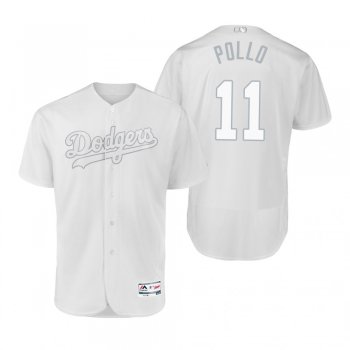 Los Angeles Dodgers A.J. Pollock Pollo White 2019 Players' Weekend Authentic Jersey