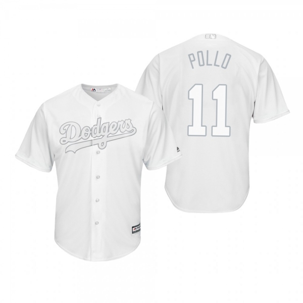 Los Angeles Dodgers A.J. Pollock Pollo White 2019 Players' Weekend Replica Jersey