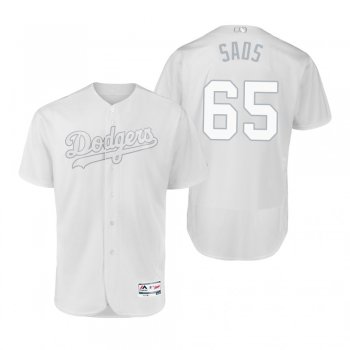 Dodgers Casey Sadler Sads White 2019 Players' Weekend Authentic Jersey