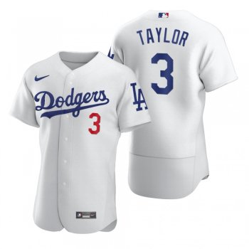 Los Angeles Dodgers Chris Taylor Nike White 2020 Authentic Jersey