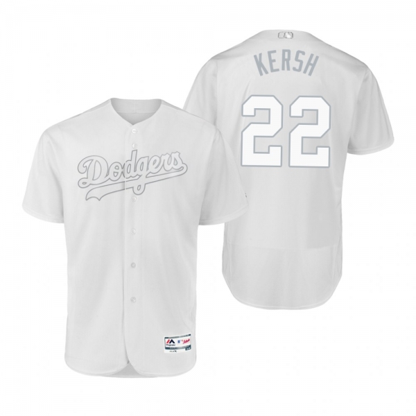 Dodgers Clayton Kershaw Kersh White 2019 Players' Weekend Authentic Jersey