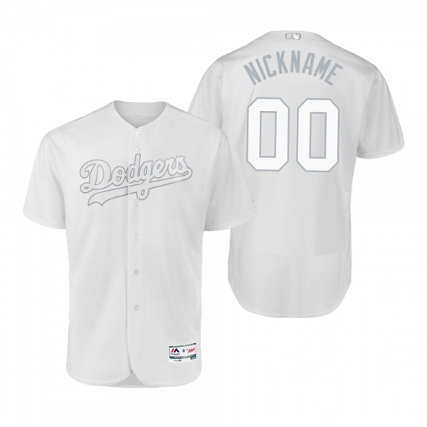 Los Angeles Dodgers Custom White 2019 Players' Weekend Nickname Authentic Jersey