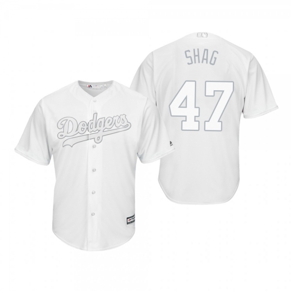 Los Angeles Dodgers JT Chargois Shag White 2019 Players' Weekend Replica Jersey