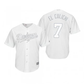 Los Angeles Dodgers Julio Urias El Culichi White 2019 Players' Weekend Replica Jersey