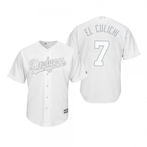 Los Angeles Dodgers Julio Urias El Culichi White 2019 Players' Weekend Replica Jersey