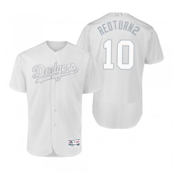 Los Angeles Dodgers Justin Turner Redturn2 White 2019 Players' Weekend Authentic Jersey