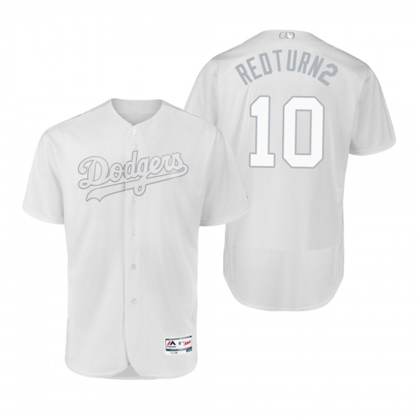 Los Angeles Dodgers Justin Turner Redturn2 White 2019 Players' Weekend Authentic Jersey