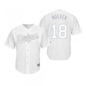 Los Angeles Dodgers Kenta Maeda Maeken White 2019 Players' Weekend Replica Jersey