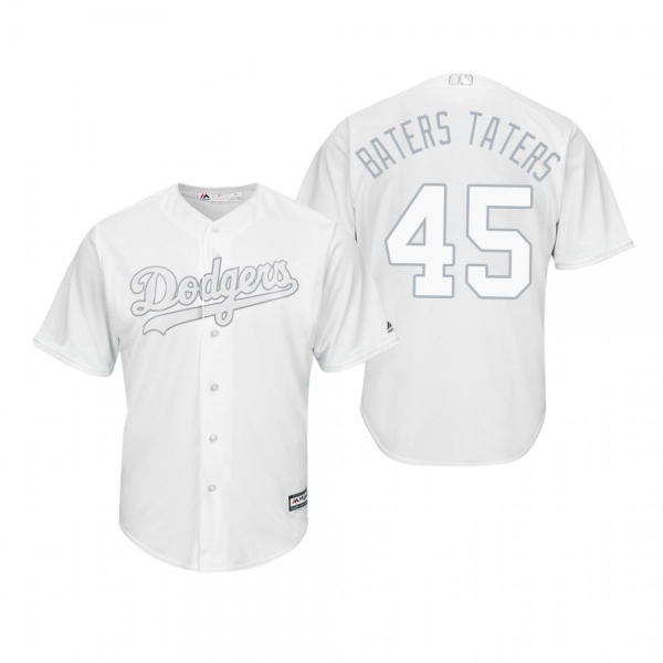 Los Angeles Dodgers Matt Beaty Baters Taters White 2019 Players' Weekend Replica Jersey