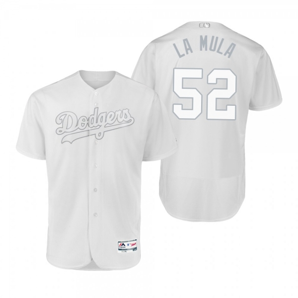 Dodgers Pedro Baez La Mula White 2019 Players' Weekend Authentic Jersey