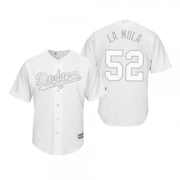 Los Angeles Dodgers Pedro Baez La Mula White 2019 Players' Weekend Replica Jersey