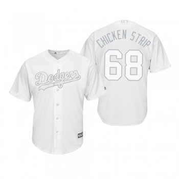 Los Angeles Dodgers Ross Stripling Chicken Strip White 2019 Players' Weekend Replica Jersey