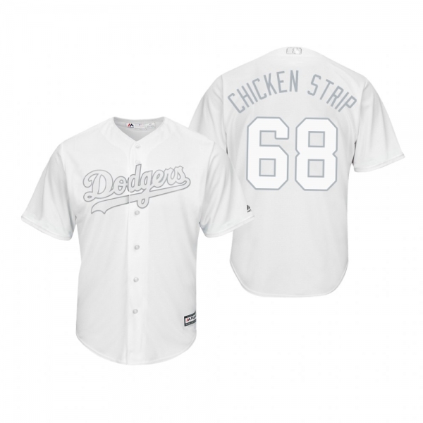 Los Angeles Dodgers Ross Stripling Chicken Strip White 2019 Players' Weekend Replica Jersey