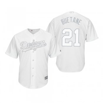 Los Angeles Dodgers Walker Buehler Buetane White 2019 Players' Weekend Replica Jersey