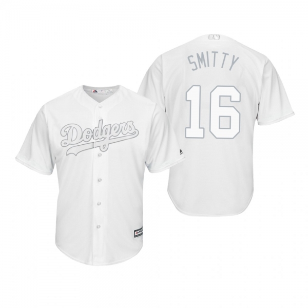 Los Angeles Dodgers Will Smith Smitty White 2019 Players' Weekend Replica Jersey