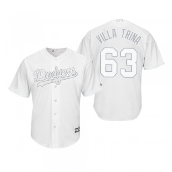 Los Angeles Dodgers Yimi Garcia Villa Trina White 2019 Players' Weekend Replica Jersey