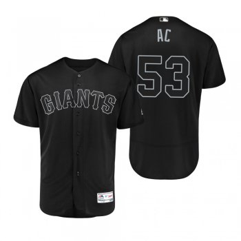 San Francisco Giants Austin Slater AC Black 2019 Players' Weekend Authentic Jersey