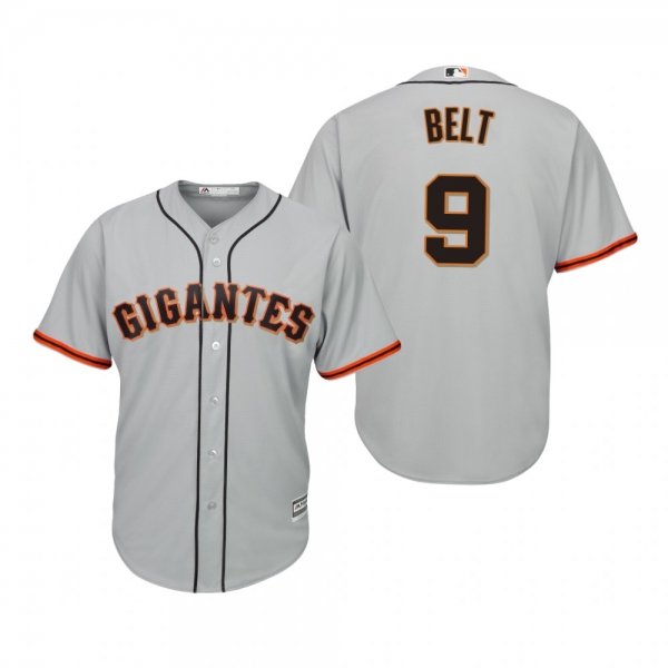 Brandon Belt San Francisco Giants Gray Hispanic Heritage Cool Base Jersey