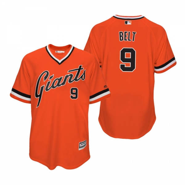 Giants Brandon Belt Orange 1978 Turn Back the Clock Authentic Jersey