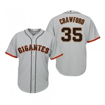 Brandon Crawford San Francisco Giants Gray Hispanic Heritage Cool Base Jersey