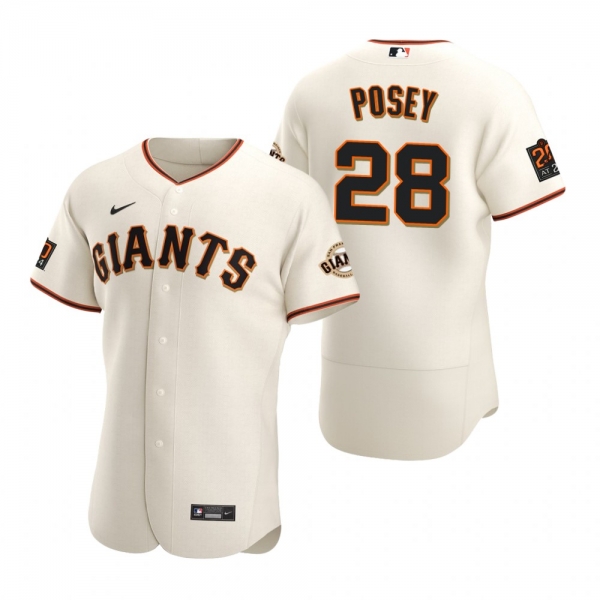 San Francisco Giants Buster Posey Nike White 2020 Authentic Jersey