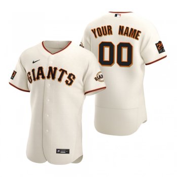 San Francisco Giants Custom Nike White 2020 Authentic Jersey