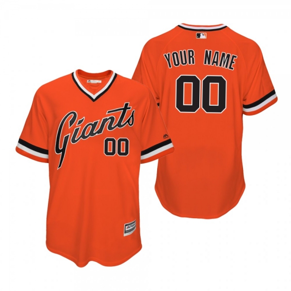 Giants Custom Orange 1978 Turn Back the Clock Authentic Jersey