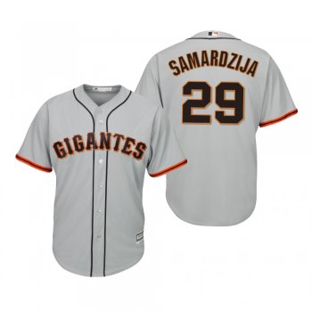 Jeff Samardzija San Francisco Giants Gray Hispanic Heritage Cool Base Jersey