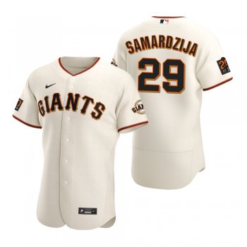 San Francisco Giants Jeff Samardzija Nike White 2020 Authentic Jersey