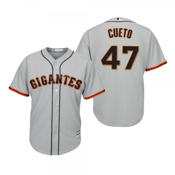 Johnny Cueto San Francisco Giants Gray Hispanic Heritage Cool Base Jersey