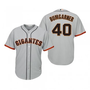 Madison Bumgarner San Francisco Giants Gray Hispanic Heritage Cool Base Jersey