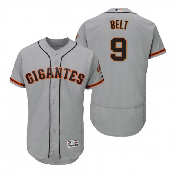 Brandon Belt San Francisco Giants Gray Hispanic Heritage Flex Base Jersey