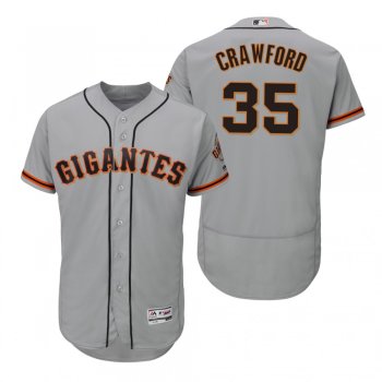 Brandon Crawford San Francisco Giants Gray Hispanic Heritage Flex Base Jersey