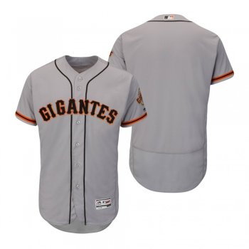 San Francisco Giants Gray Authentic Hispanic Heritage Flex Base Jersey