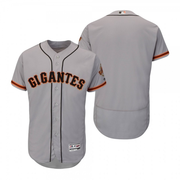 San Francisco Giants Gray Authentic Hispanic Heritage Flex Base Jersey