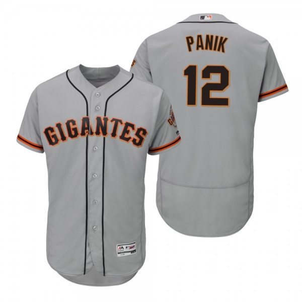 Joe Panik San Francisco Giants Gray Hispanic Heritage Flex Base Jersey