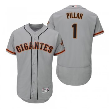 Kevin Pillar San Francisco Giants Gray Hispanic Heritage Flex Base Jersey