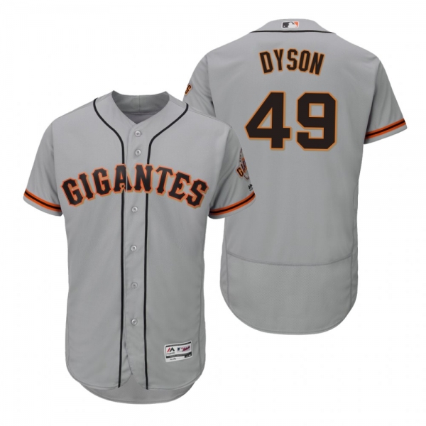 Sam Dyson San Francisco Giants Gray Hispanic Heritage Flex Base Jersey